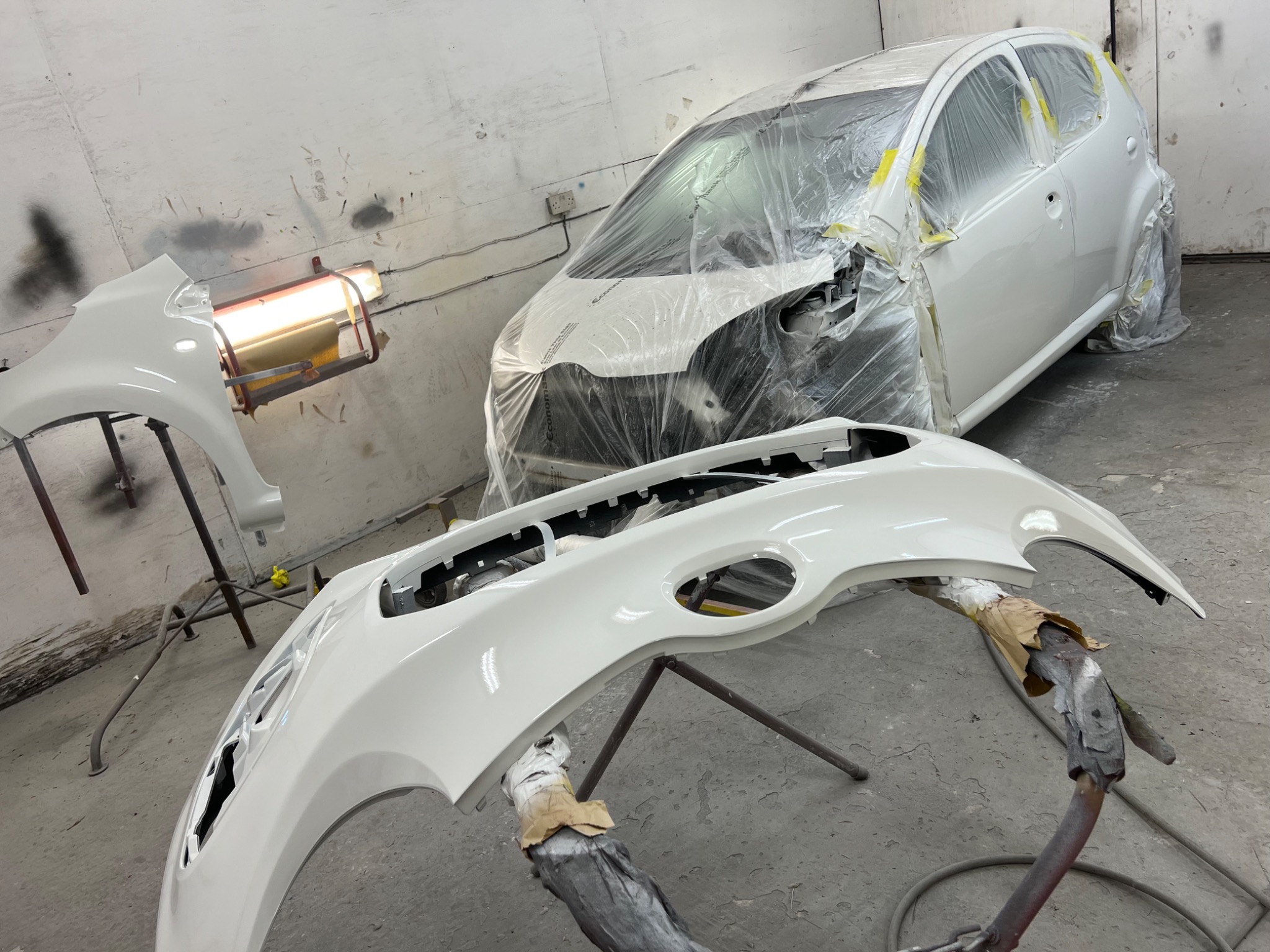 Fresh paintwork